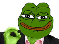 Sticker frog pepe the risitas par Skinnox