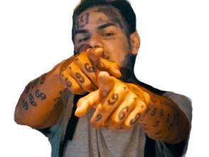 Sticker risitas us 6ix9ine rap rappeur 69 par El_Guirri