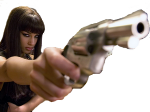 flingue pistolet revolver metisse alicia keys