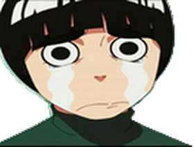 Sticker De Rockulee Sur Kikoojap Naruto Rock Lee Triste Pleure Larme Sticker Id