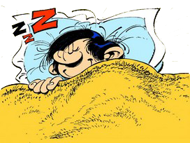 Sticker de Puceau sur other gaston lagaffe sommeil repos feignasse chomage  zzz - Sticker ID : 57153