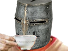 Chevalier buvant un thé